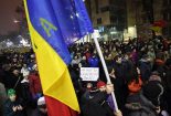 تظاهرات معترضان رومانی به قانون عفو مجازات